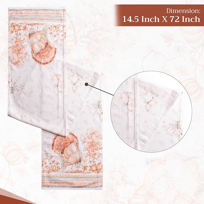Maison d' Hermine Table Runner 100% Cotton 14.50" x 72" | Table Runners 72 - Image 4