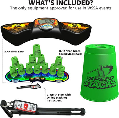 Speed Stacks | Sport Stacking Competitor, Neon Green - Image 2