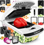 Fullstar The Original Pro Chopper - Vegetable Chopper and Spiralizer, Food Chopper with Container, Fruit Slicer, Kitchen Gadgets & Gifts, Home Essentials (9 in 1, White)