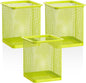 Segarty Pen Cup Holder, 3 Pack Square Light Green Pen Holder by Segarty