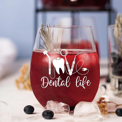 AGMDESIGN Dental Life Funny Wine Glass - Image 4
