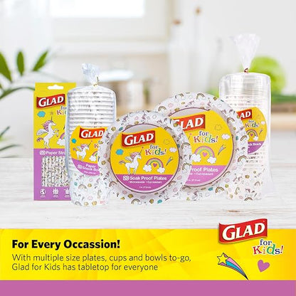 Glad for Kids Unicorn Paper Mini Snack Bowls, Lids Not Included - Image 6