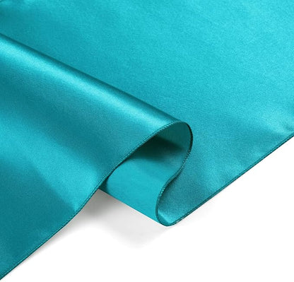 Teal Blue Satin Table Runner, 12x108 Inches, 4 Pack | Premium Satin, Smooth - Image 6
