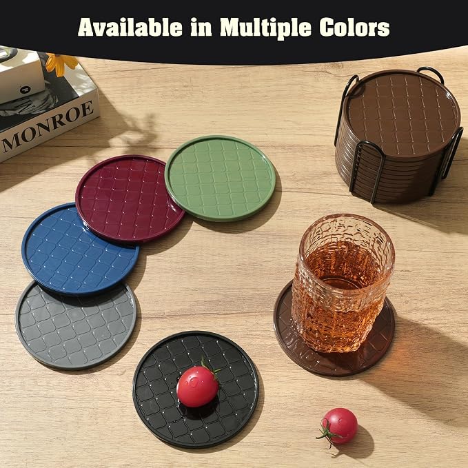 Coasters Set of 8, Hot or Cold Drink Coasters - Image 7
