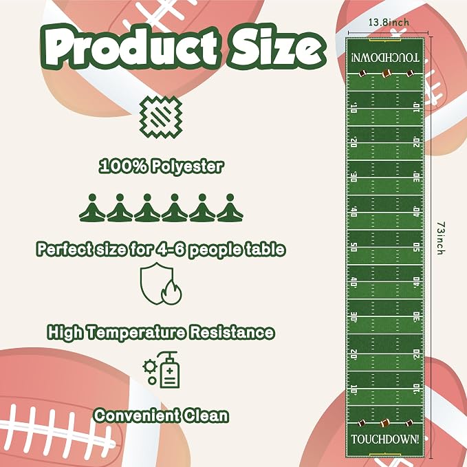 OHOME Football Party Decorations - Image 2