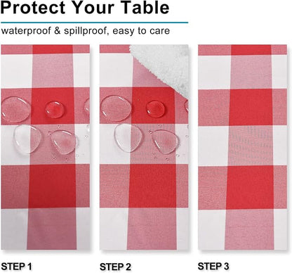 Checkered Tablecloth Square, 30 x 30 Inch - Image 3