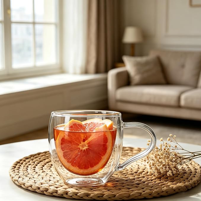 CNGLASS Double Wall Glass Coffee Mugs - Image 6