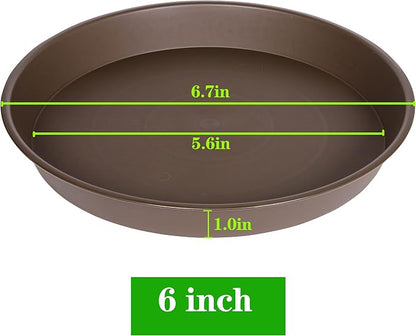 6 Pack Plant Saucer Tray, 4 5 6 8 10 12 13 15 17 19 inch Plant Saucers - Image 2