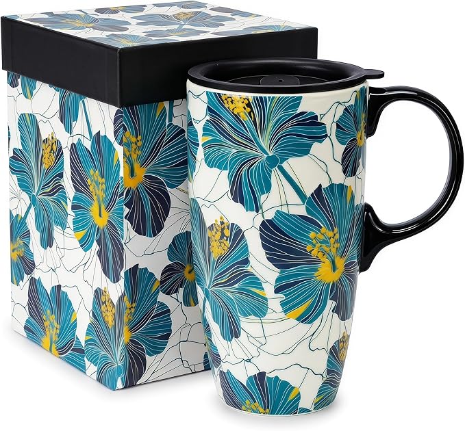 Topadorn 17oz Ceramic Travel Mug by Topadorn