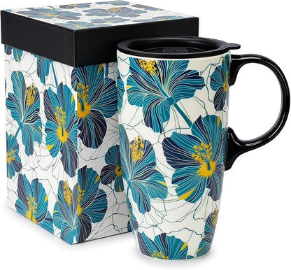 Topadorn 17oz Ceramic Travel Mug by Topadorn