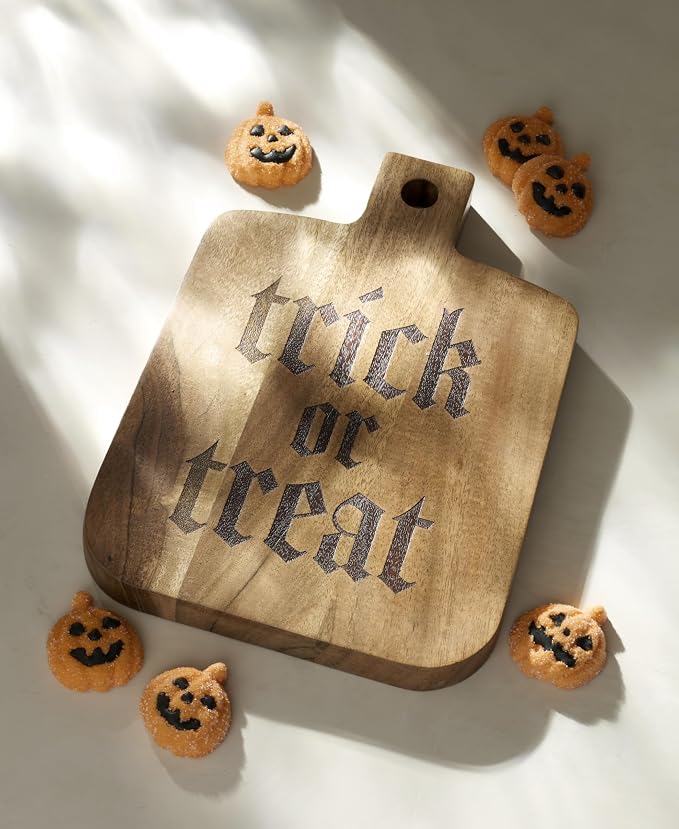 Oneida Serveware, Trick-or-Treat Cheese Board, Made of Acacia Wood, Cheese - Image 3