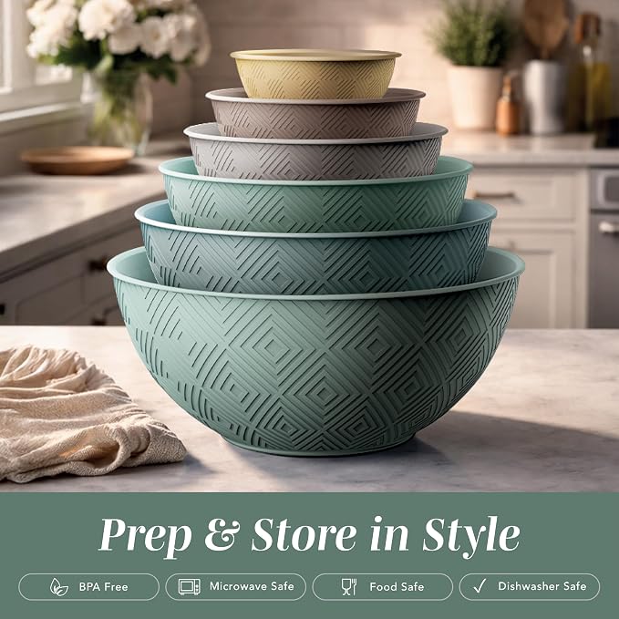 COOK WITH COLOR Mixing Bowls with Lids - Image 3