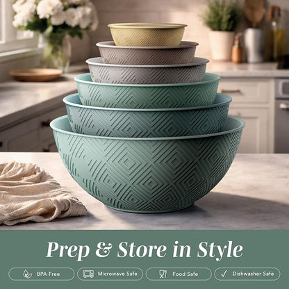 COOK WITH COLOR Mixing Bowls with Lids - Image 3