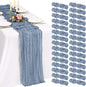 30 Pack Cheesecloth Table Runner 10FT Dusty Blue Table Runner Boho Gauze Cheese by Showgeous