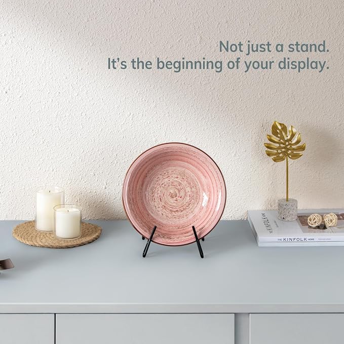 2 Pack Bowl Display Stand, 7.5 Inch Iron Bowl Holder, Plate Stand | - Image 3