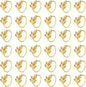 Set of 50 Leaf Napkin Rings Metal Gold Leaf Napkin Ring, Metal Napkin Rings by FCDECOR