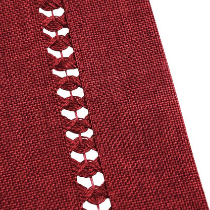 Grelucgo Small Short Handcrafted Solid Color Dining Table Runner, Dresser Scarf - Image 2