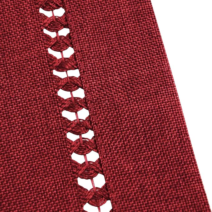 Grelucgo Handcrafted Solid Color Dining Table Placemats, Double-Hemstitched) - Image 3