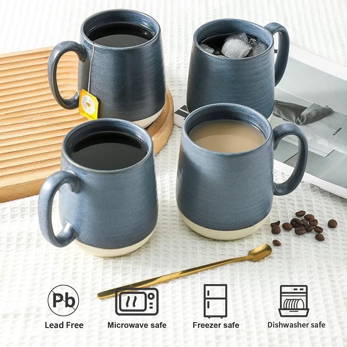 Hasense Coffee Cups Ceramic, Coffee Mugs - Image 5