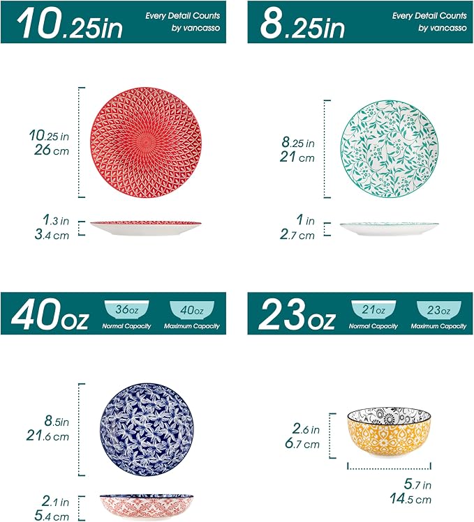 vancasso SELENE Plates and Bowls Set - Image 2