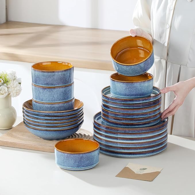 ONION Ceramic Plates and Bowls Sets - Image 7