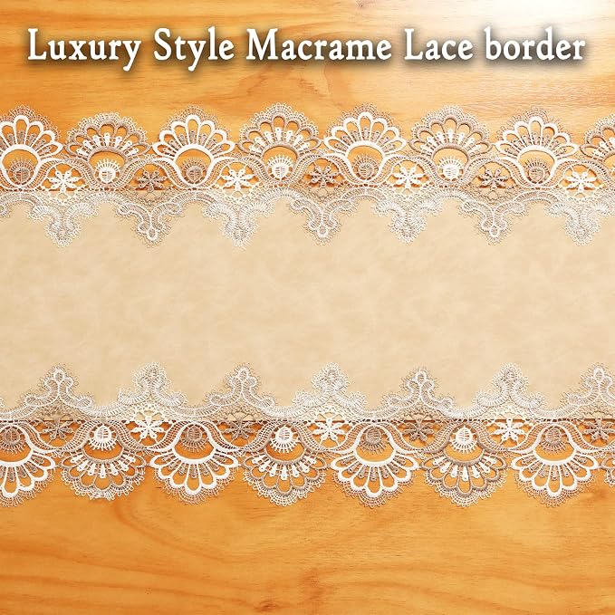 Lace Table Runner, Waterproof Oil-Proof PU Leather Table Runner - Image 3