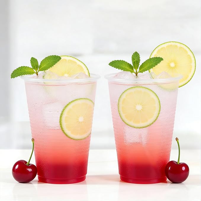 TashiBox 12 oz clear plastic cups - Image 2