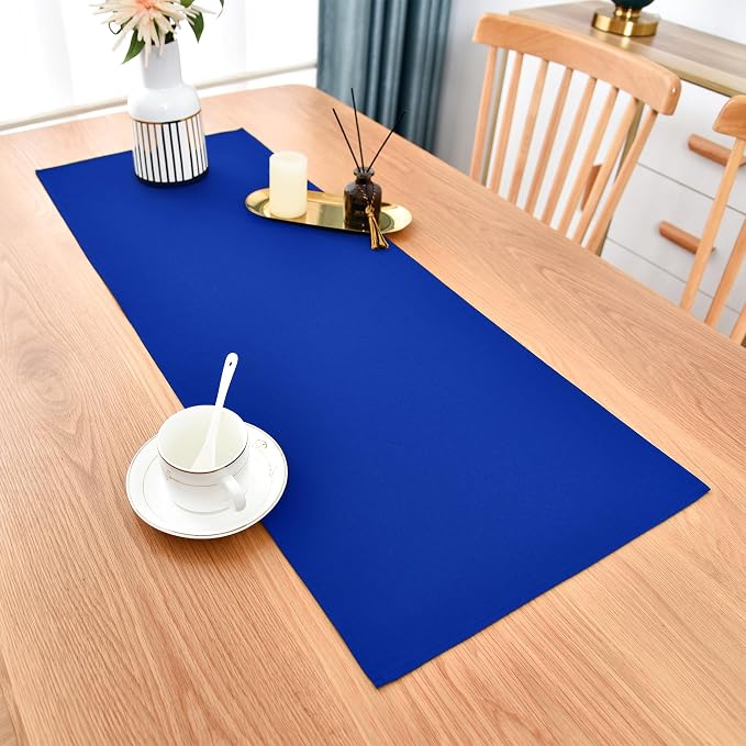Farmhouse Blue Table Runner Small Short Table Runners 36 Inches Coffee Table - Image 2