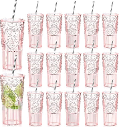 16 Set 20oz Vintage Plastic Tumbler by Unknown