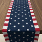 4th of July Decorations, Patriotic USA Stars Table Runner by OHOME