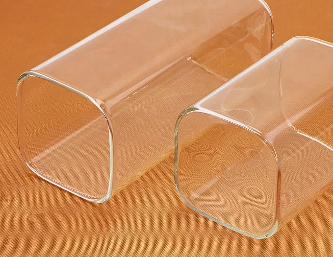 Tupalizy Square Glass Cups Tumbler Highball Drinking Glasses - Image 5