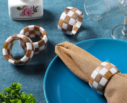 Resin & Wood Napkin Rings, epoxy resin & natural wood, moisture-resistant - Image 9