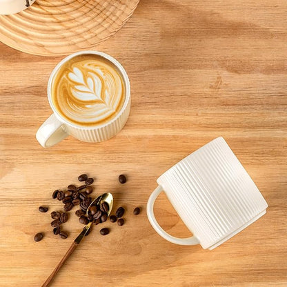 theterra Ceramic Coffee Mugs Set of 6, 14.2 oz Coffee Cups - Image 3