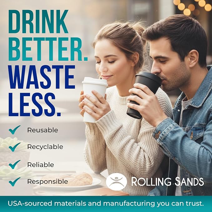 Rolling Sands USA Made 16 oz Reusable Coffee Cups - Image 8