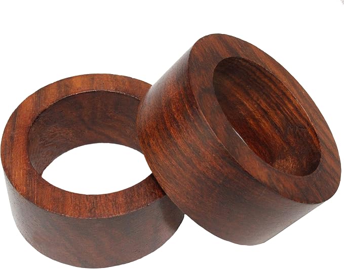 COTTON CRAFT Solid Wood Napkin Rings - Image 6