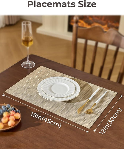 Leetaltree Light Brown Placemats Set of 12 - Image 4