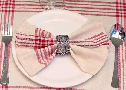 ALPHA Living HOME Napkin Rings-12-Piece Set of Premium 100% Metal, - Image 9