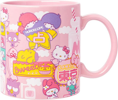 Silver Buffalo Sanrio Hello Kitty and Friends, Ceramic Mug, 20oz | Little Twin by SilverBuffalo