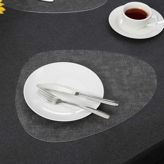 Faux Leather Placemats Set of 4, Dual Sided - Image 8