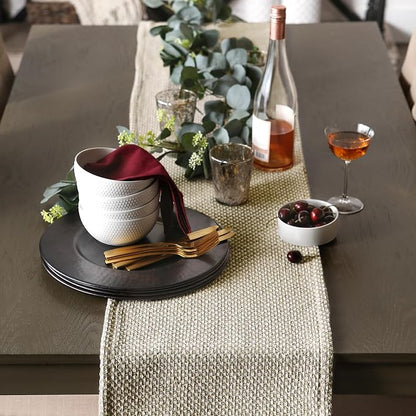 DII Woven Basics Collection 100% Cotton Knit Table Runner - Image 5