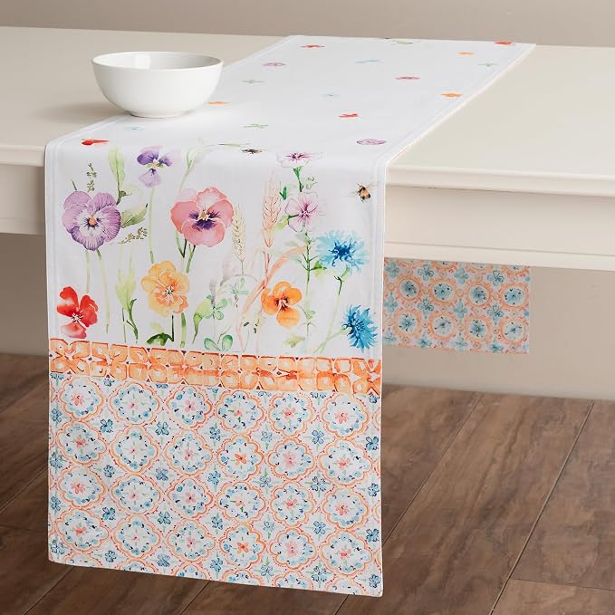 Maison d' Hermine Table Runner 100% Cotton 14.50" x 72" | Table Runners 72 - Image 8