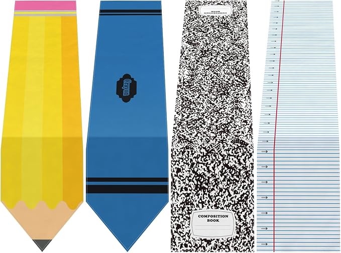 4 Pcs Preschool Back to School Table Runner 71 x 13 Inch First Day of School by Breling