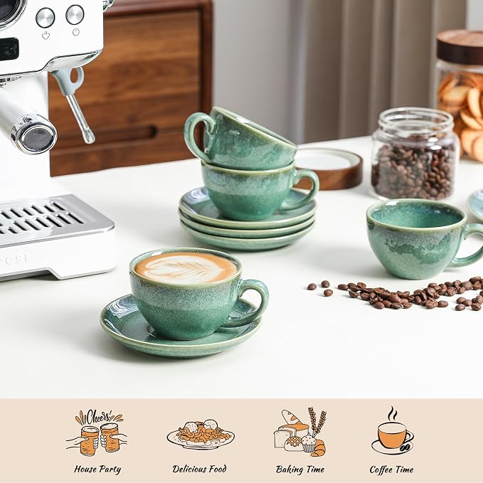 Henten Home Ceramic Latte Cups - Image 6