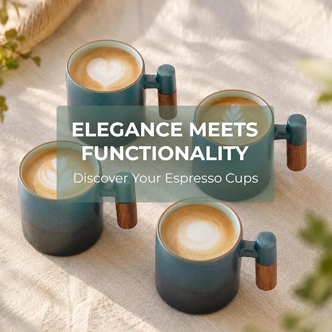 2.5oz Ceramic Espresso Cups, Demitasse Cups - Image 7