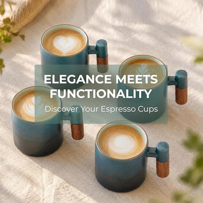 2.5oz Ceramic Espresso Cups, Demitasse Cups - Image 7