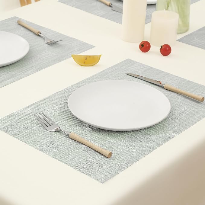 Leetaltree Mint Cream Placemats Set of 4 - Image 8