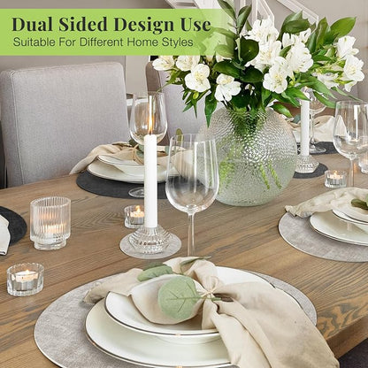 Fyvva Placemats Set of 6, Stain & Scratch Resistant, - Image 6