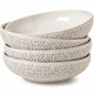 22 Oz Pasta Bowls Set of 4, Large Ceramic Serving Bowls, 8 inch Porcelain by FEENMAICeramicHome