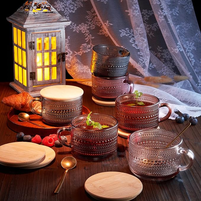 Khen Colors Glass Coffee Mugs Set - Image 8