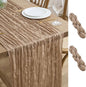 Asee'm 2pcs Nude Brown Cheesecloth Table Runner Summer Boho Rustic 10FT | Fall by Aseem